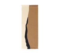 Ferm Living Alfombra de recibidor Soil Kelim Dark sand-off white. 70x180 cm