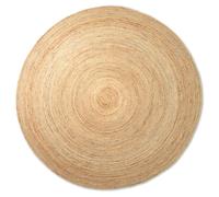 Ferm Living Alfombra de yute redonda Eternal large Natural