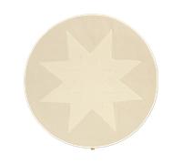 Ferm Living Alfombra para árbol de Navidad Vela Star Natural