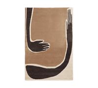 Ferm Living Alfombra Pose Coffee-off white. 200x300 cm