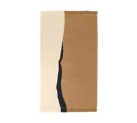 Ferm Living Alfombra Soil Kelim Dark sand-off white. 140x200 cm