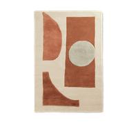 Ferm Living Alfombra tejida Bloco Blush-off white. 120x180 cm