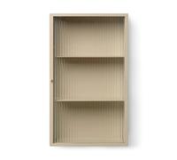 Ferm Living Haze Armario de pared de vidrio estriado de cachemira