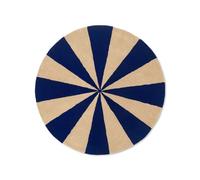 ferm LIVING - Arch Tufted Alfombra Large Bright Blue/Off-White
