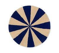 ferm LIVING - Arch Tufted Alfombra Small Bright Blue/Off-White