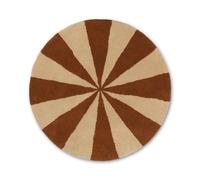 ferm LIVING - Arch Tufted Alfombra Small Oscuro Brick/Off-White