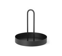 ferm LIVING Bandeja Grib, negra, Ø 28 cm, hierro