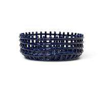 Ferm Living Bol Ceramic trenzado Blue