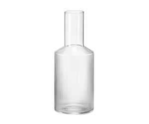 Ferm Living Botella Ripple transparente
