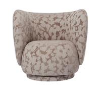 Ferm Living Butaca Lounge Rico giratorio Cilla-Taupe