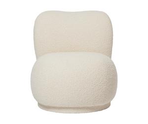 Ferm Living Butaca Lounge Rico lounge piccolo Nordic Bouclé-Off-white