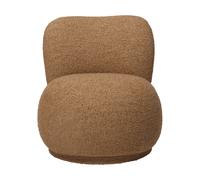 Ferm Living Butaca Rico lounge chair raw bouclé piccolo Tan