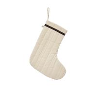 Ferm Living Calcetín navideño Vari quilted Cotton-natural