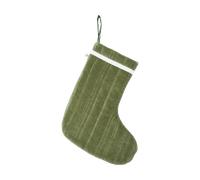 Ferm Living Calcetín navideño Vari quilted Velvet-khaki