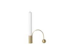 Ferm Living Candelabro Balance latón vela alargada