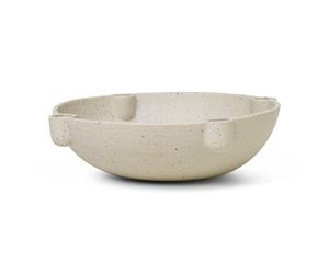 Ferm Living Candelabro de Adviento Bowl cerámica large Ø27 cm gris claro