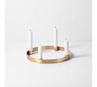 ferm LIVING Candelero Círculo, Ø 25 cm, pulido, latón