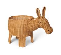 Ferm Living Cesta almacenaje Donkey 49x35x66 cm Natural