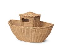 Ferm Living Cesta de almacenamiento de mimbre Ark Natural