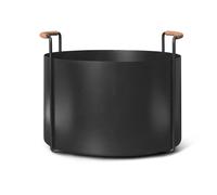Ferm Living Cesta para leña Port. 42x40x32.4 cm Black