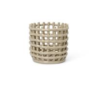 Ferm Living Cesta trenzada Ceramic Ø16 cm Cashmere