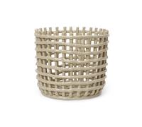 Ferm Living Cesta trenzada Ceramic Ø23.5 cm Cashmere
