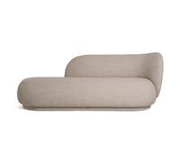 Ferm Living Chaiselongue Diván bouclé Rico derecha Bouclé sand