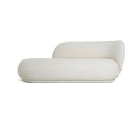Ferm Living Chaiselongue Diván bouclé Rico derecha Offwhite