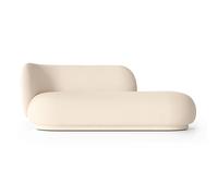 Ferm Living Chaiselongue Diván bouclé Rico izquierda Wool offwhite