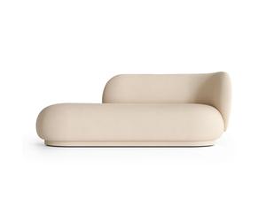 Ferm Living Chaiselongue Diván Rico derecha Brushed offwhite
