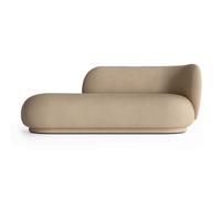 Ferm Living Chaiselongue Diván Rico derecha Brushed sand