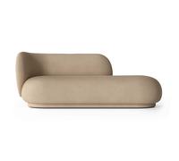 Ferm Living Chaiselongue Diván Rico izquierda Brushed sand