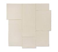 Ferm Living Colcha de cama Offset 264x272 cm Off-white