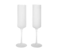 Ferm Living Copas de champán Ripple Champagne flutes 15 cl. 2-pack Frosted