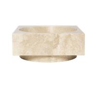 Ferm Living Cuenco decorativo Hew alto Travertine
