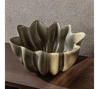 ferm LIVING Cuenco Nium, verde, Ø 36 cm, cerámica, esmaltado