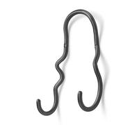 Ferm Living Gancho Curvature doble latón negro