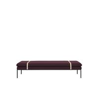 Ferm Living Diván Turn Tela fiord by kvadrat Mesaeaux. base negra