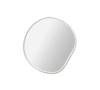 ferm LIVING espejo de pared Pond S, latón, Ø 50 cm, cristal, madera