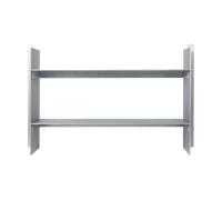 Ferm Living Estante de pared Lager 26x77 cm Aluminio