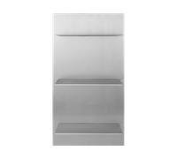 Ferm Living Estante de pared Lager triple small Aluminium