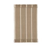 Ferm Living Felpudo Calm kelim Dark Sand. Off-white. 50x70 cm