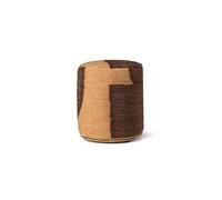 Ferm Living Forene Puf Cilíndrico Bronceado/Chocolate