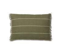 Ferm Living Funda de cojín Calm 40x60 cm Oliva-Blanco roto