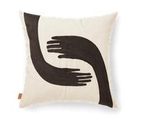 Ferm Living Funda de cojín Pose 50x50 cm Coffee-undyed