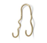 Ferm Living Gancho Curvature doble latón