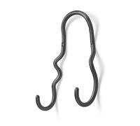 Ferm Living Gancho Curvature doble latón negro