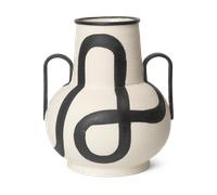 Ferm Living Jarrón Trace Blanco roto