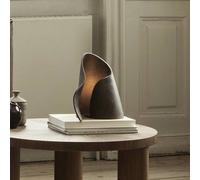 ferm LIVING Lámpara de mesa Oyster, aluminio, 23,6 cm, atenuable