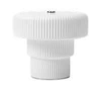 Ferm Living Lámpara de mesa portátil Ripple 10 cm White